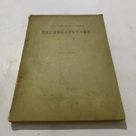 黑龙江流域综合考察学术报告，第一集