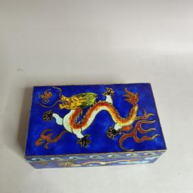 民国景泰蓝盒子一个古董古玩老物件收藏品