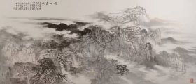孙玉国作品180㎝×83㎝ 孙玉国，号石磊，1980年毕业于中央工艺美院，从事工艺美术专业多年，专业画家。现为国家一级美术师，中国美术家协会会员，中国山水画研究会副会长，中国三峡画院副院长，世界华人书画家联合会副院长，京华蓝天书画院 副院长，北京市民建会员等职。