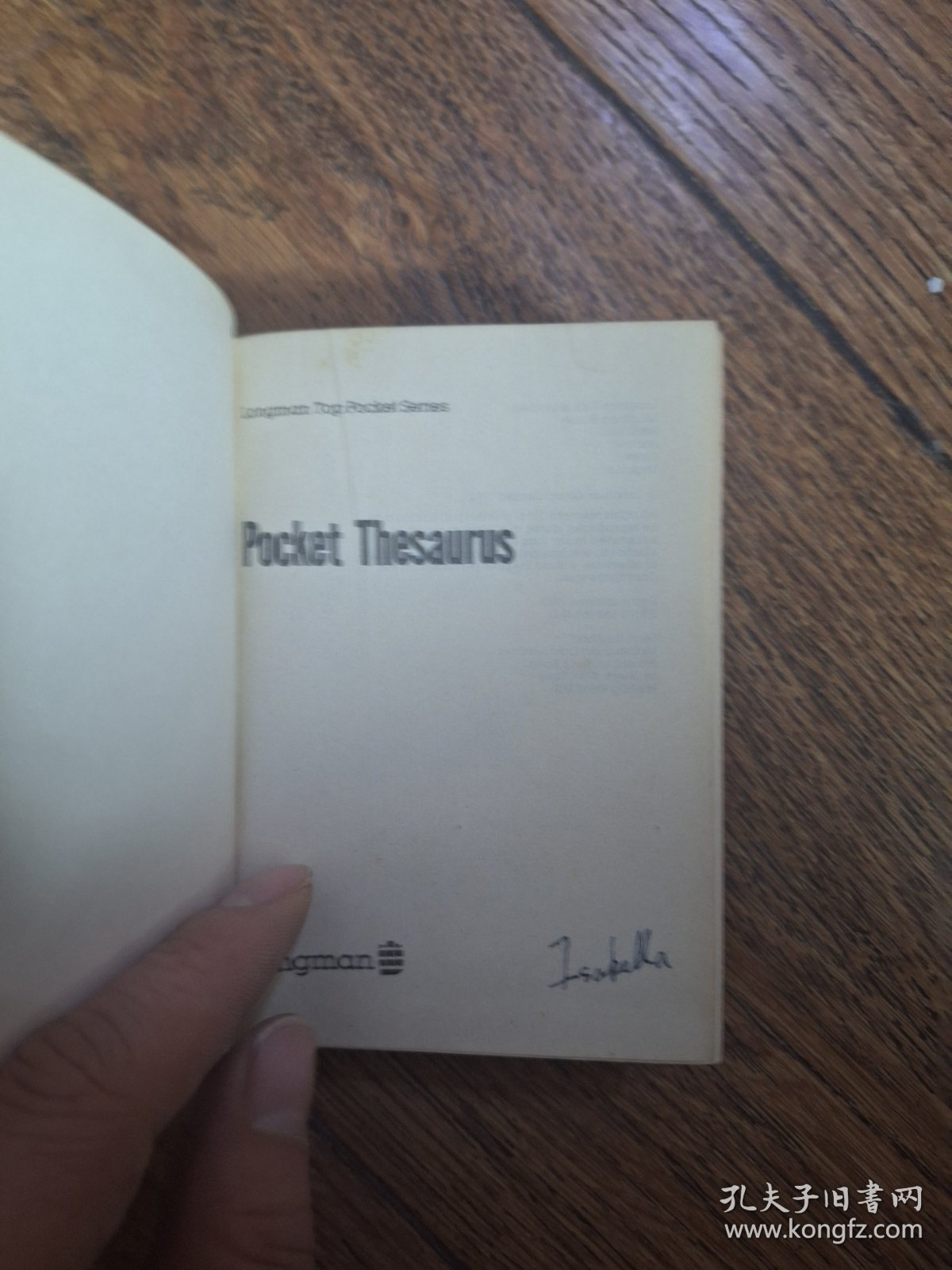 LONGMAN POCKET THESAURUS