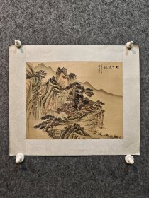 古笔山水图，创汇时期60-80年代..