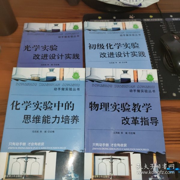 动手做实验丛书：光学实验改进设计实践.初级化学实验改进设计实践.物理实验教学改革指导.化学实验中的思维能力培养.非金属实验改进设计实践.物理实验器材巧用【6本合售】