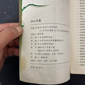 冰心文集 当代名家名作精典