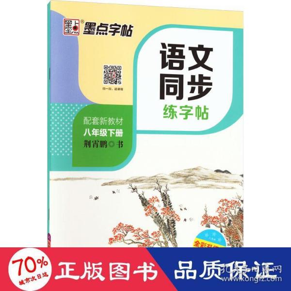 墨点字帖2019春人教版语文同步练字帖八年级下册 同步部编版语文练字帖