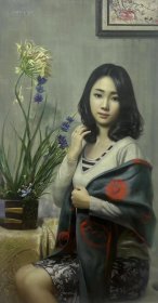 询价购买，朝鲜油画，安日浩 111*59cm
