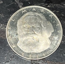 卡尔 马克思 德国1983年5马克 政治家人物纪念币 铜镍硬币