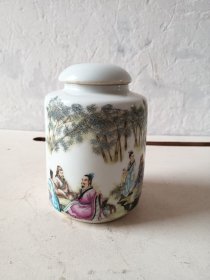 竹林七贤罐子