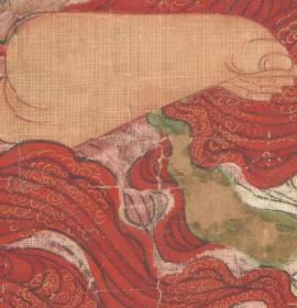 微喷艺术，观音水陆画立轴哑舍私藏（辽907-1125AD佚名 ）。纸本大小82.51*153.64厘米。宣纸艺术微喷复制。