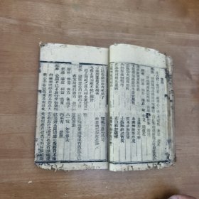 清代木刻医书，中医古籍《养生镜》，后附《痢疾论》，部分虫蛀破损如图