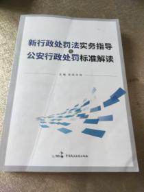 新行政处罚法实务指导与公安行政处罚标准解读