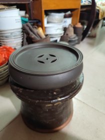八十年代定烧紫砂功夫茶茶池《汇丰源》