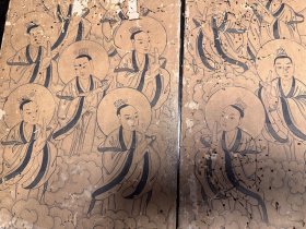 明代～（儒释道）三教神仙画像十二幅。人物传神、画工精湛！