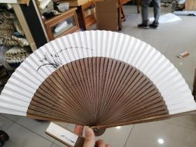陈道俊扇艺，竹骨宣纸面，手画