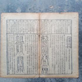 清早期版画标本一页