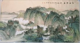 肖梦玲老师精品纯手绘仿古六尺山水