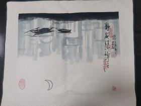 周仁辉，吕君柏合作 已故著名画家2005年作品