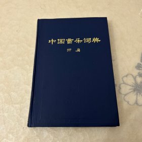 中国音乐词典（续编）精装