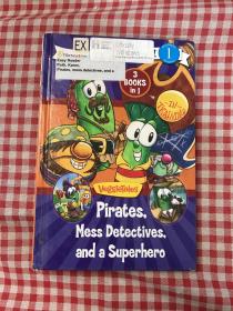 英文原版 少儿绘本 I can read! Level 1:Pirates,Mess Detectives,and a Superhero 海盗,侦探和超级英雄（3 Books in 1）