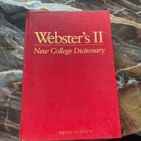 Webster's II New College Dictionary
 THIRD EDITION