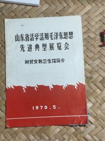 山东省活学活用毛泽东思想先进典型展览会
财贸文教卫生馆简介