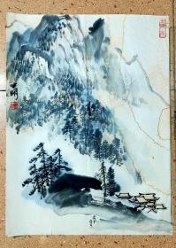 【陈忠明】 山水画家，生于1944年,湖北武汉人。擅长画山水，人物，花鸟，尤工水墨和青绿、金碧山水画，何海霞入室弟子。师从西安美院教授王履祥，他又得遇西安美院教授罗铭先生指导！