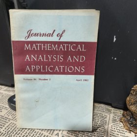 JOURNAL OF MATHEMATICAL ANALYSIS AND APPLICATIONS Volume 86 Number 2 April 1982