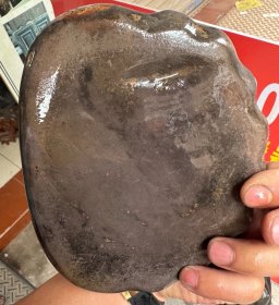 清代中期荷叶端砚