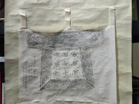 朝鲜钟拓，旧拓，精拓一轴，极精美。170*42厘米。