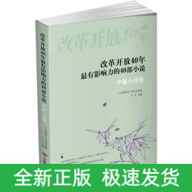 改革開放40年最有影響力的40部小說·中篇小說卷(每個(gè)時(shí)代代表作集錦，張賢亮、王小波、梁曉聲、路遙