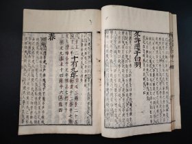 线装古籍《官板春秋大全》春秋胡氏传》第31册 大开本，有朱红校批痕迹，写刻，字体罕见，尺寸27.5*19.5