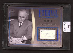 2023 Other Eternal Harry S Truman 永痕文化 世界名人手迹收藏卡 切割遗迹卡 11/20 杜鲁门 美国第33任总统 民主党政治家 提出杜鲁门主义 援助西欧