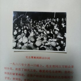 毛主席是我们心中的红太阳 照片集、诗词完整一册：（华东水利学院红卫兵师，横排大32开本，塑封本，）照片基本全（仅少数照片缺失无勾画 保老保真