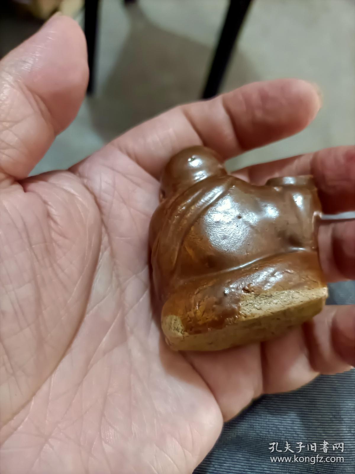 紫金釉弥勒佛水滴