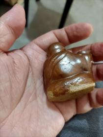 紫金釉弥勒佛水滴