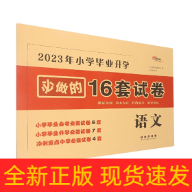 2023年毕业升学必做的16套试卷语文