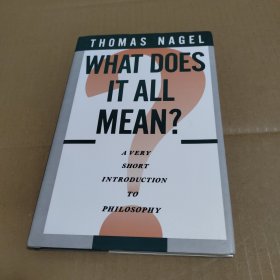 What Does It All Mean Thomas Nagel