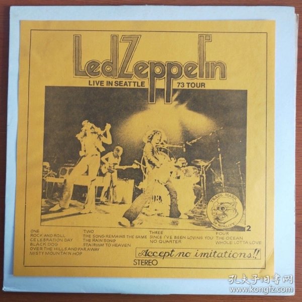 齐柏林飞艇 Led Zeppelin Live In Seattle 73 Tour 黑胶唱片2LP非全新12寸黑胶唱片