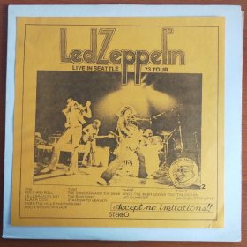 齐柏林飞艇 Led Zeppelin Live In Seattle 73 Tour 黑胶唱片2LP非全新12寸黑胶唱片