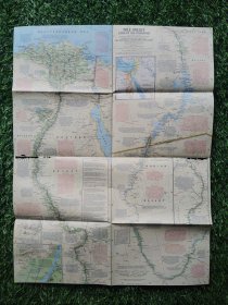 National Geographic国家地理杂志地图系列之1965年5月 Nile Valley 尼罗河谷地图