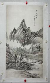 姚钟藩  108/56 托片  字季翰，姚钟葆弟，吴县人。工画，山水笔似其兄叔平，寓上海，从老画家何煜学花鸟，所作秀雅隽逸。中年郁郁不得志，赴水死。死后数十年其作品逐渐引起高度重视，尤其山水，笔墨深处常埋伏有归隐之意境，非一般人所能窥。（见《民国书画家汇传》P136