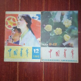 (80年代原版老杂志)中国青年1981年第11-12期合刊(1册)+中国青年 1982年第12期 共2册合售（自然旧泛黄 品相看图自鉴免争议）