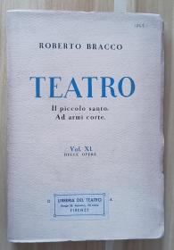 意大利语书 Teatro  Roberto Bracco/毛边书