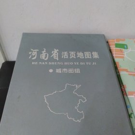 河南省活页地图集 城市组图（盒装 全省18张地市图全 ）