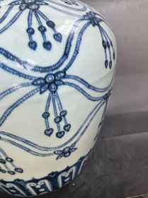 青花大罐子璎珞纹