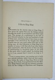 1937年英文版精装毛边本《SING SING DOCTOR》，书前贴有1952年“钱建初医师图书室”藏书票一枚，编号数量3799，可见这位钱建初医师也是一位藏书丰富的读书人。扉页钤印：钱氏建初图书之章。有手写英文记录数行。