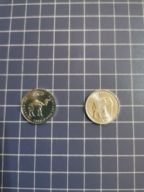 全新 索马里硬币 骆驼和大象 FAO铝币