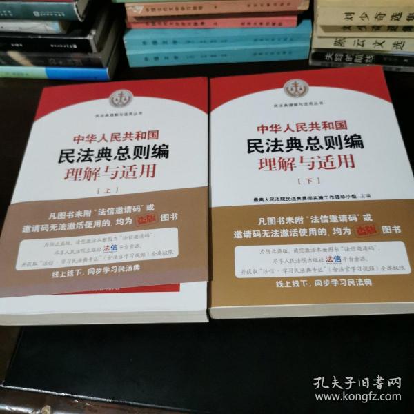 《中华人民共和国民法典总则编理解与适用》（上下）