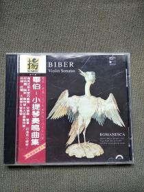 音乐CD 《畢伯：小提琴奏鸣曲集》 一碟装 (罗马尼斯卡室内乐团：安德鲁-曼澤 巴洛克小提琴 、尼格尔-诺斯 鲁特琴等) 已索尼机试听，音质良好