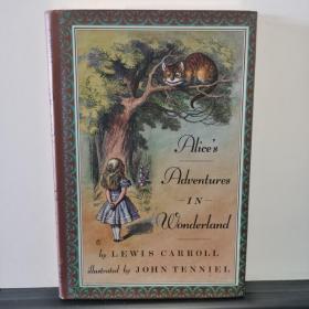 （稀缺）Alice's Adventures In Wonderland《爱丽丝梦游仙境》 镶金边收藏版, 尺寸15*21.5cm