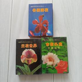 全新，全套，植物世界系列扑克，各国国花，市花，兰花世界